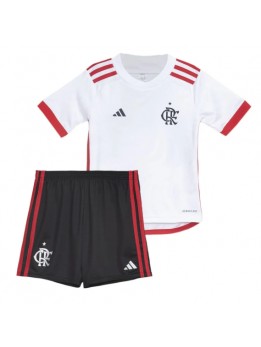 Flamengo Auswärts Trikotsatz für Kinder 2024-25 Kurzarm (+ Kurze Hosen)